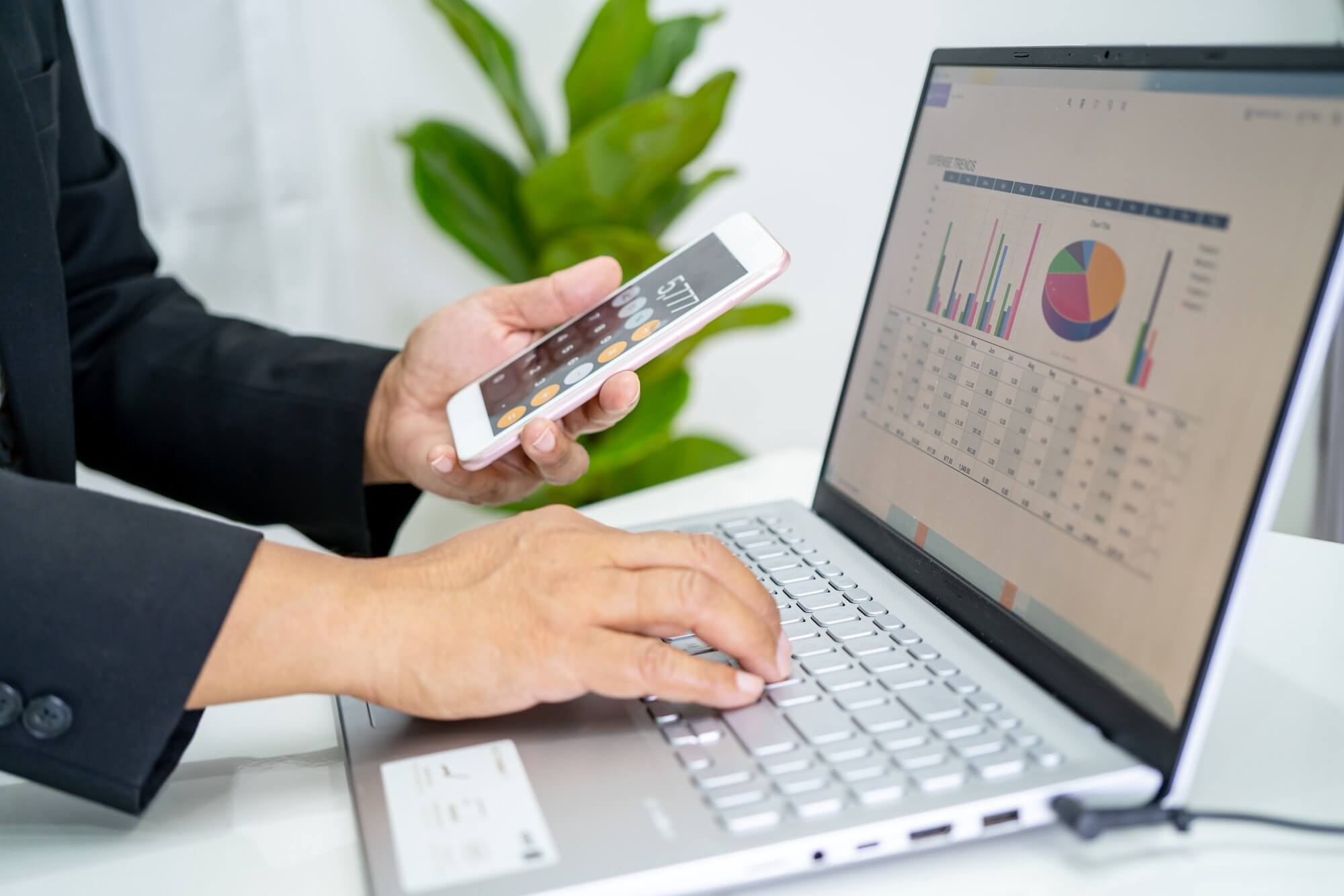 Asian accountant working and analyzing financial reports project. Asian accountant working and analyzing financial reports project.